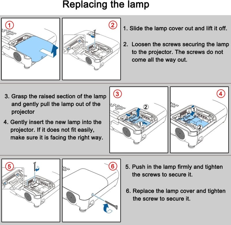 Litance Projector Lamp Bulb for Epson ELPLP97 ELPLP96 PowerLite Home Cinema 2250 2150 1060 880 660 VS250 Pro EX9240 2100 2200 760HD EX3260 VS260 EX9230 EX9220 EX5260 VS350 VS355 E20 Replacement Bulb - Image 5